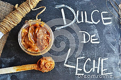 Homemade Dulce de Leche Stock Photo